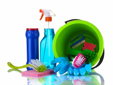 Person reviewing a cleaning complaint form in a professional office setting