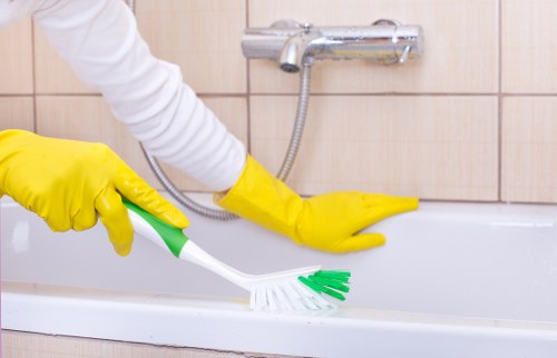 Cleaning a leather or fabric sofa in a Kensington property