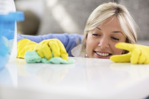 Local carpet cleaner working in a Kensington property