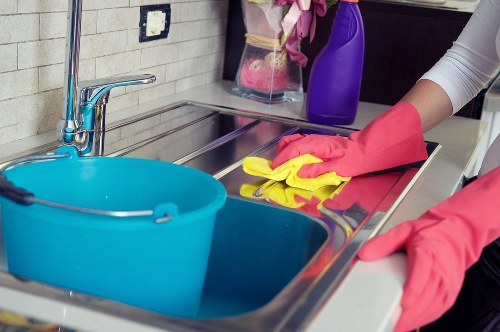 Local cleaner preparing a Kensington property for new Airbnb guests