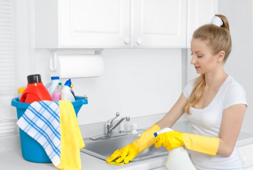 Deep carpet cleaning in a Kensington apartment